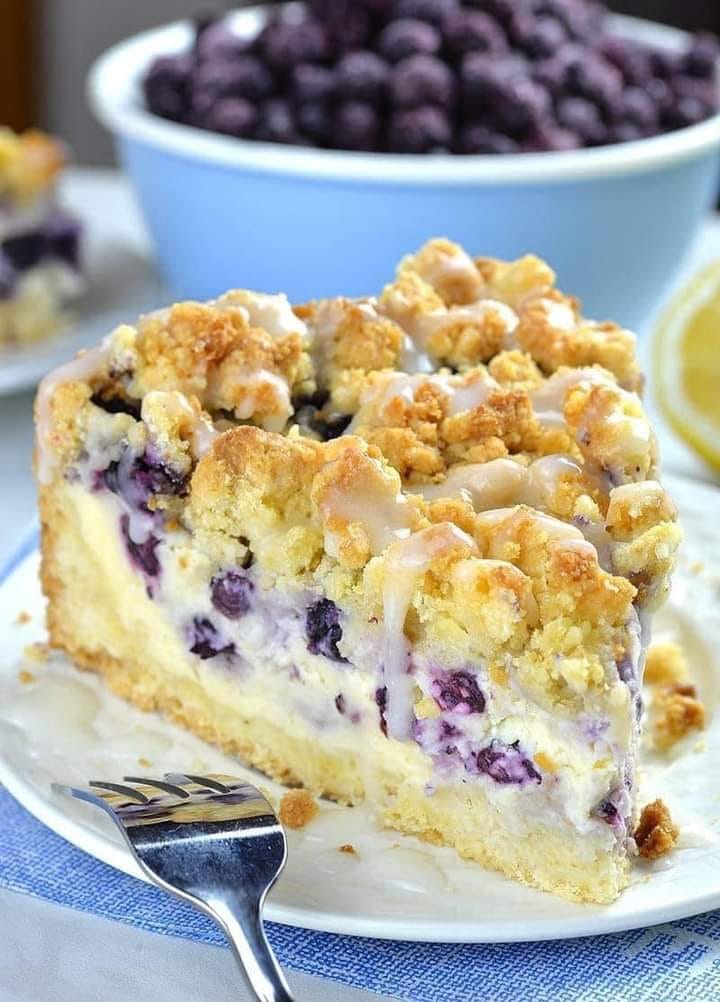 Blueberry Cheesecake Crumb Cak