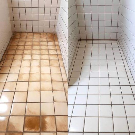 baking soda cleans and shines tiles